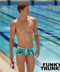 Funky Trunks Men Swimwear Big Blanc | Mens Sidewinder Trunks