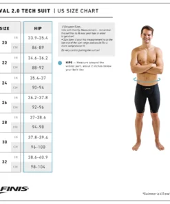 FINIS® Rival 2.0 Jammer | Elite Technical Racing Suit (Anthony Ervin-Teal)