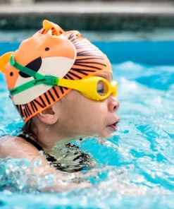 FINIS® Swim Caps Lion | Animal-Shaped Silicone Swim Cap