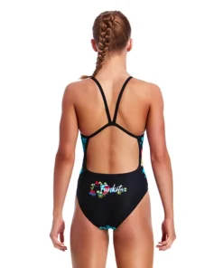 Funkita SCAREDY CAT | GIRLS SINGLE STRAP ONE PIECE Girls Swimwear