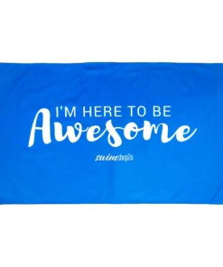 Swimshop2u.com I'm Here To Be Awesome Microfibre Towel (Blue) Accessories