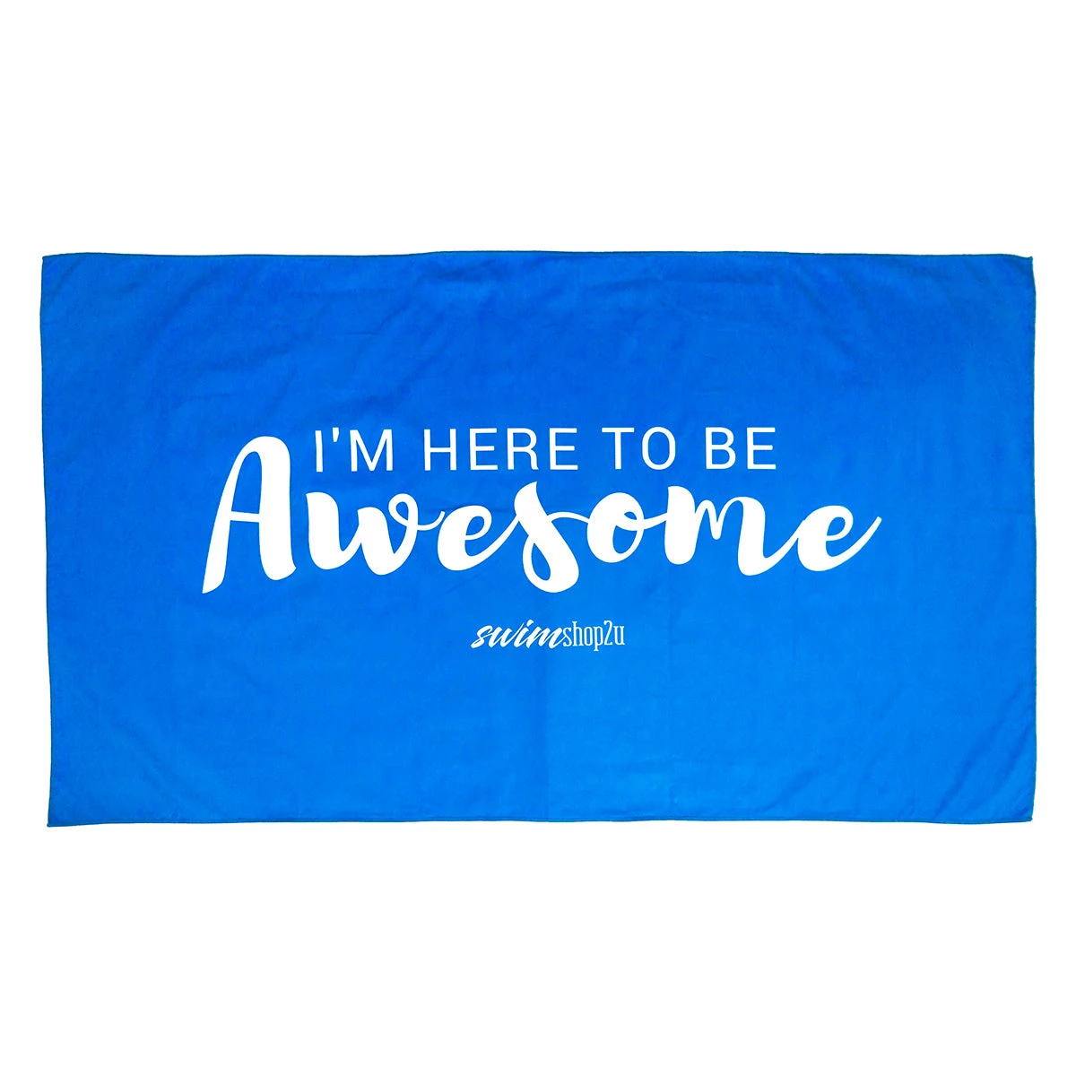 Swimshop2u.com I'm Here To Be Awesome Microfibre Towel (Blue) Accessories 1 Swimshop2u.com I'm Here To Be Awesome Microfibre Towel (Blue) Accessories