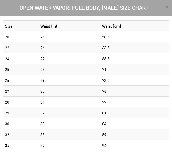 FINIS® Open Water Vapor: Full Body Male | Technical Open Water Racing Suit 5 FINIS® Open Water Vapor: Full Body Male | Technical Open Water Racing Suit