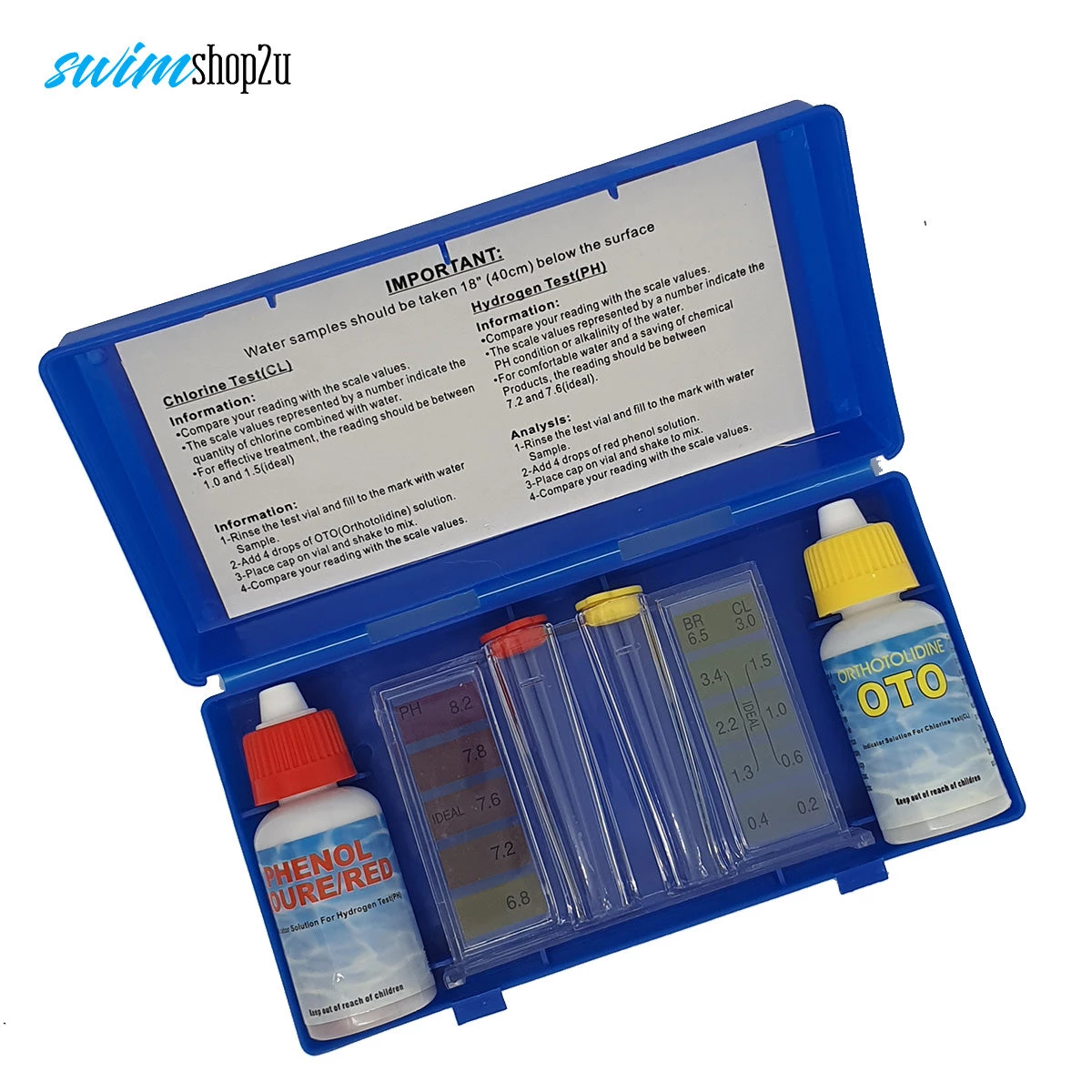 Swimshop2u.com Facility Basic PH & CL Test Kit For Swimming Pool 1 Swimshop2u.com Facility Basic PH & CL Test Kit For Swimming Pool